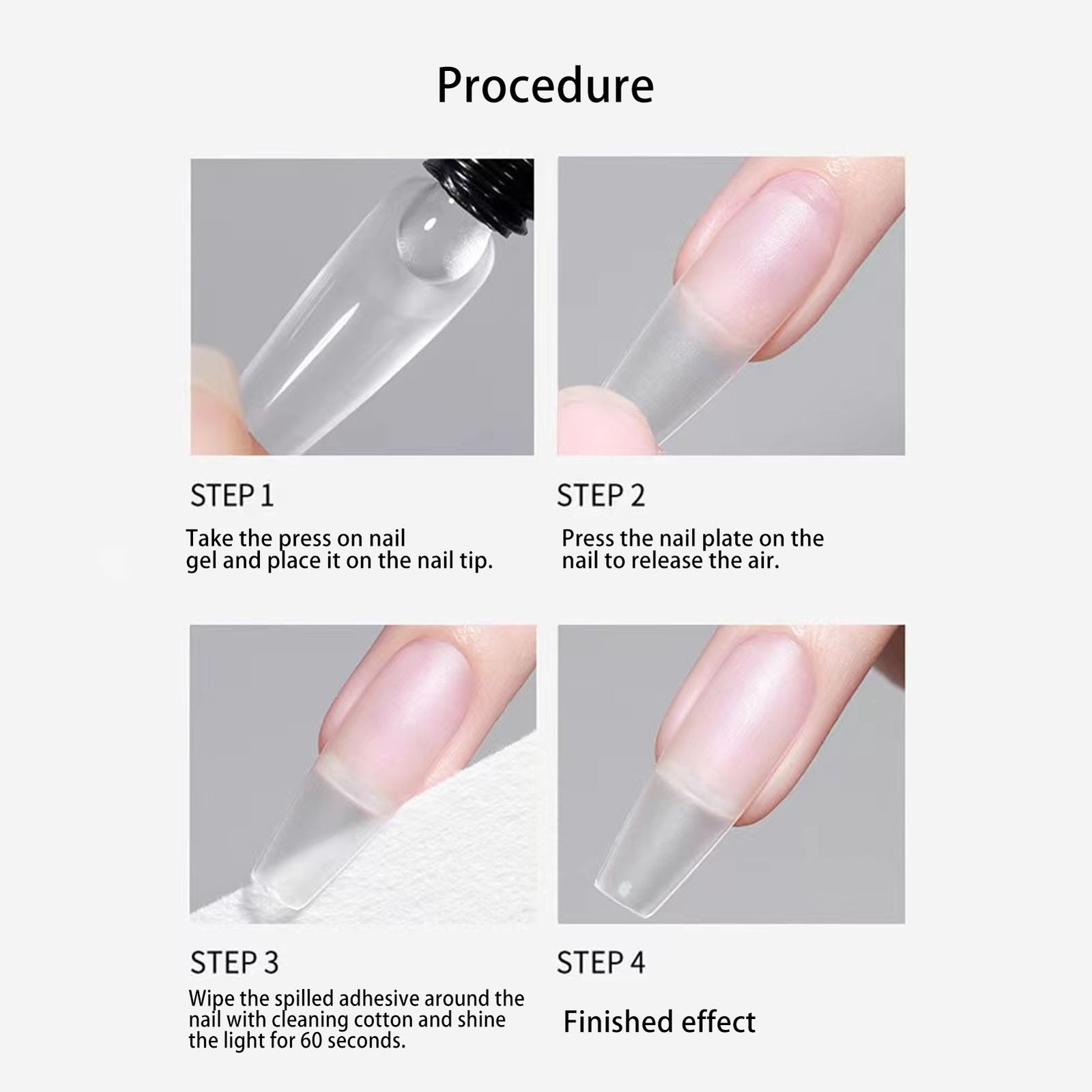 30g Solid Glue For Press On Nails Easy Application Durable Adhesion Popular