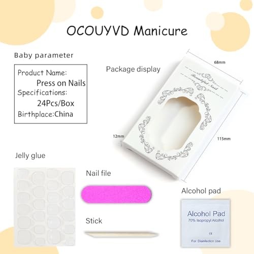 Extra Short Square Shaped Fake Nails – Chrome Tip Press on Nails – Glossy