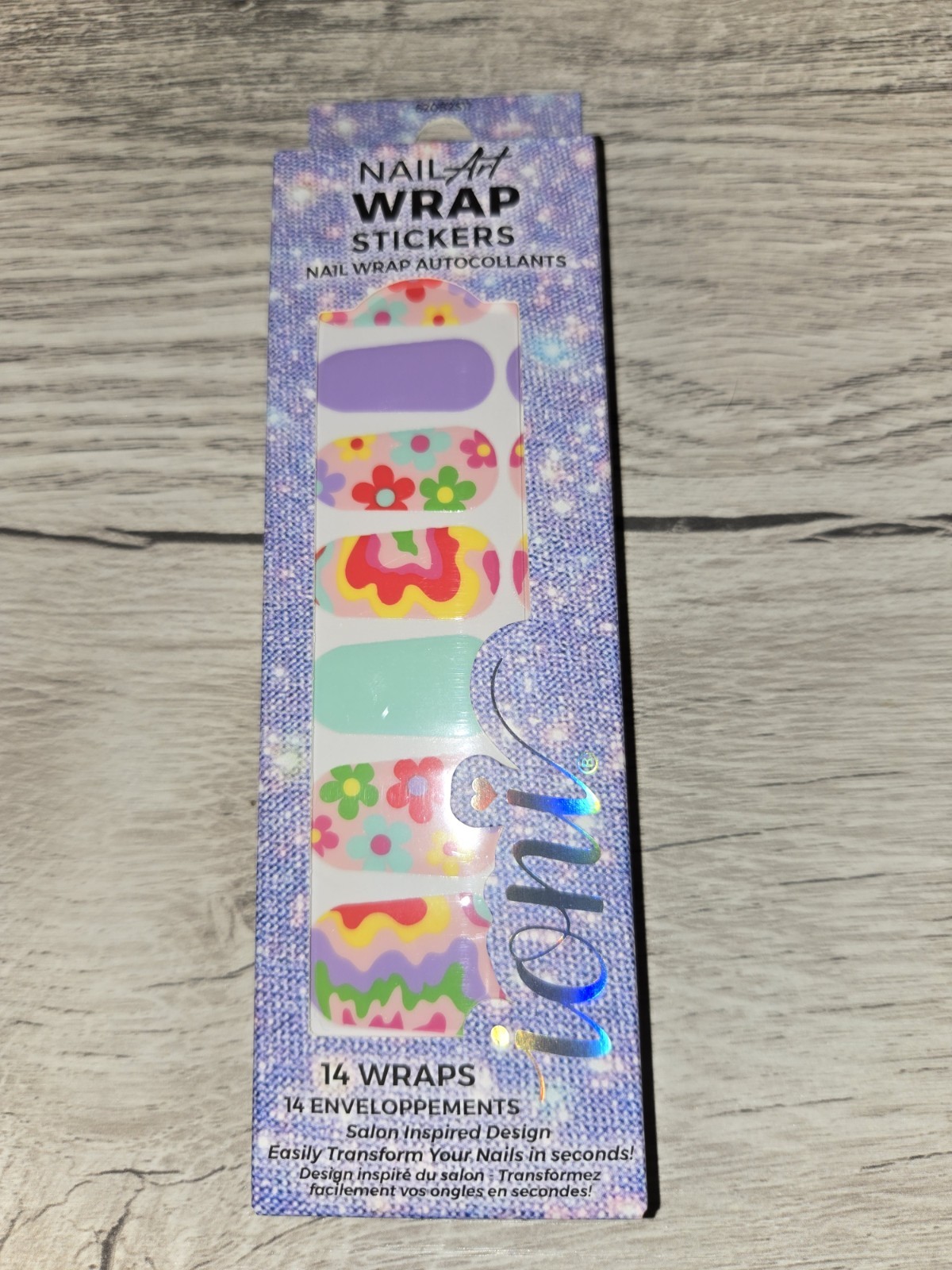 3 PACK – Ioni Nail Art Wrap Stickers 14 Each Nail Polish Strips