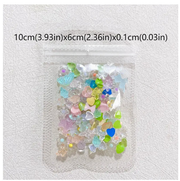 Nail Art Charms Jewelry Resin Rose Flower Camellia Butterfly Heart Bowknot NH25