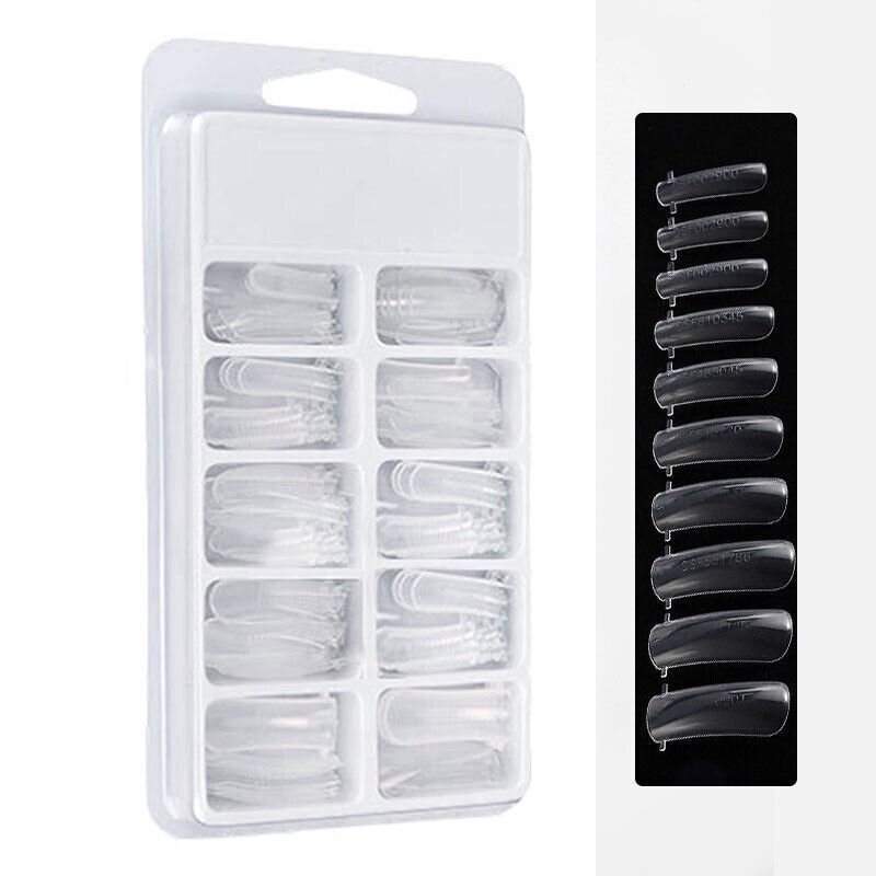 100 Pcs Quick Building Mold False Nail Tips Extension Forms Art Manicure Tool ~