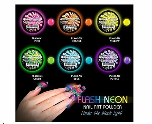 New Mia Secret Monomer 4 Ounce + FLASH NEON Nail Art Powder 6 Colors Collection