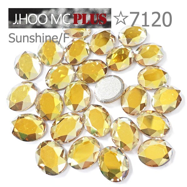 J.HOO Crystal 7120 Oval Flat Back Rhinestones 10×8mm Nail Art (8pcs)