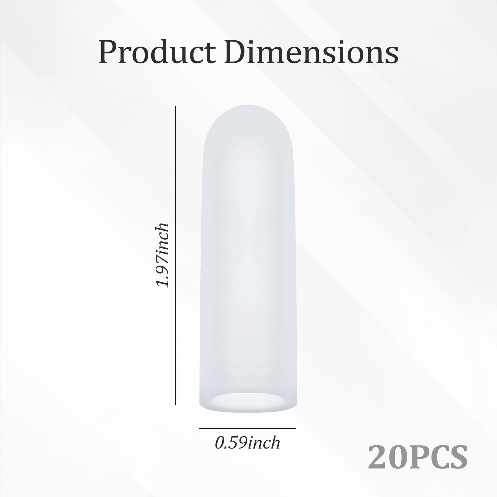 20 PCS Gel Silicone Finger Cots Protectors Sleeves Thumb Support Eczema Care
