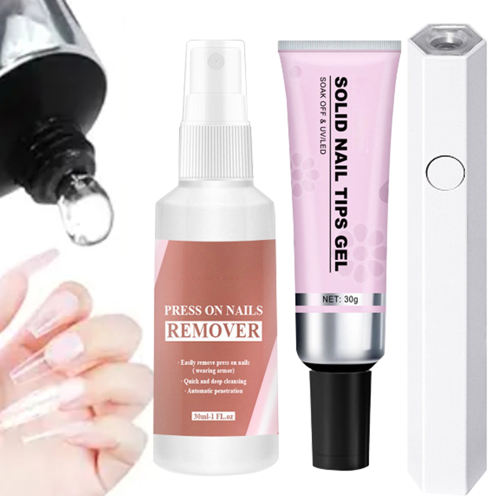 Professional Nail Glue Gel for Acrylic Soft Gel Nails Strong and Long-Lasting`