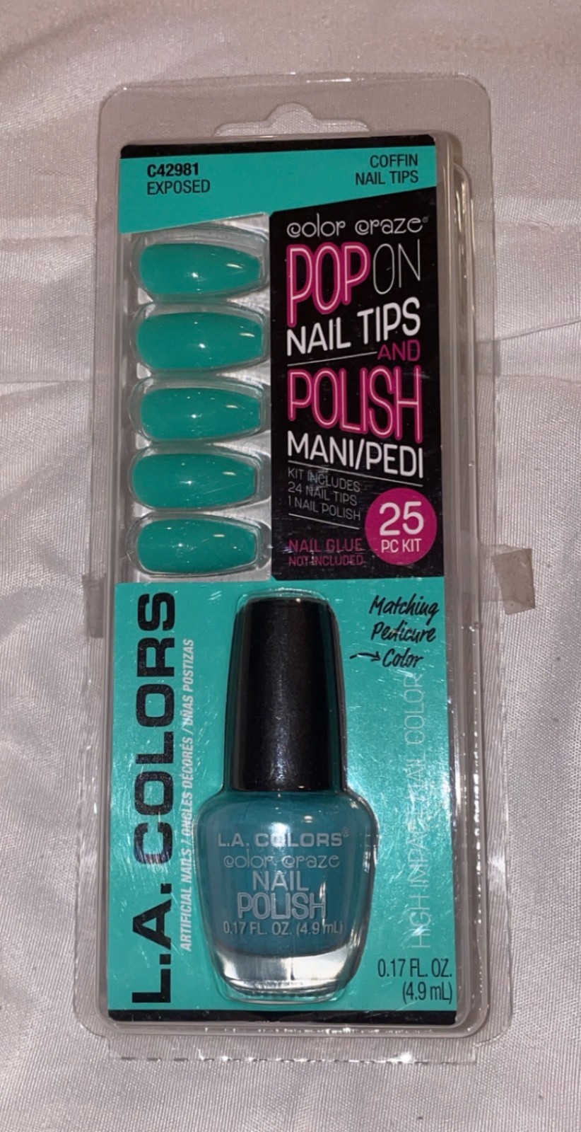 Women’s Medium Length Kiss & L.A.Colors Artificial Nails, 4 Boxes Total