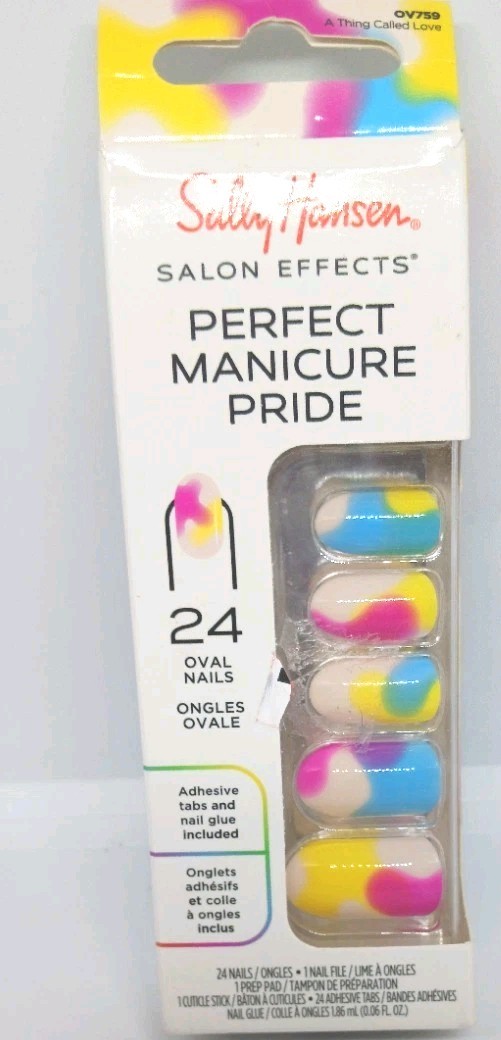 Sally Hansen Perfect Manicure Pride 24 oval Nails a thing called love box mediu