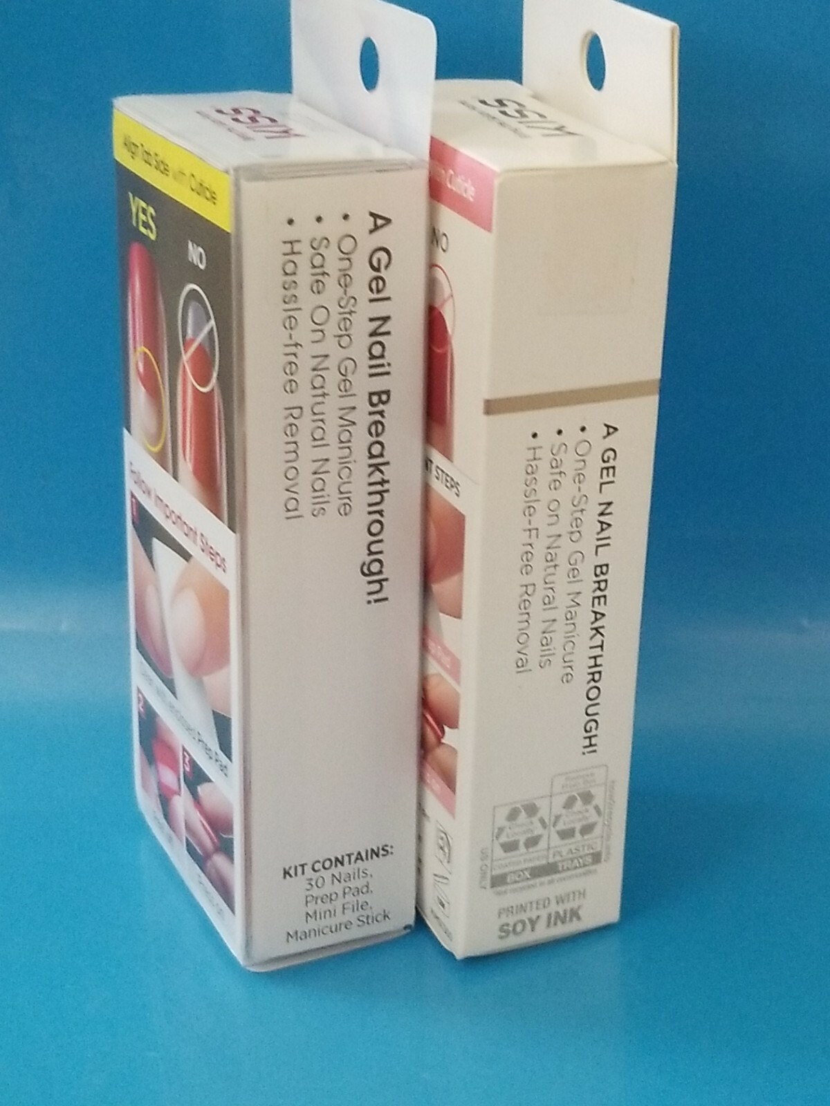 2× imPRESS PRESS-ON MANICURE Nails SHORT LENGTH 82656 Wannabe Star & 76610 Y Boy