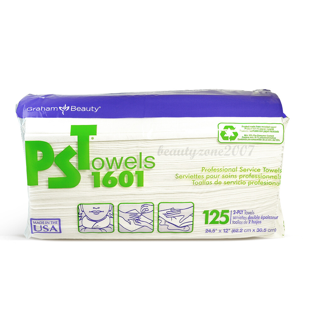Graham PST Towels 1601 2-Ply – 125 counts/bag (Pack of 8)