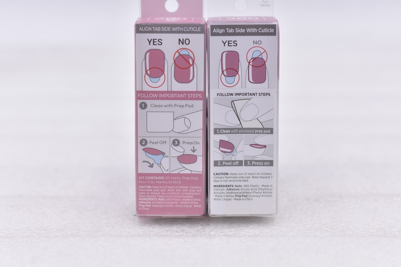 Lot of 2 Kiss Impress Color 005 Petal Pink Short Nails – 30 Nails