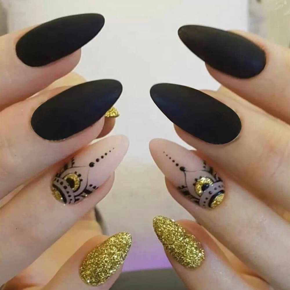 Secret Lives acrylic reusable press on nails fake false extension 24 Set