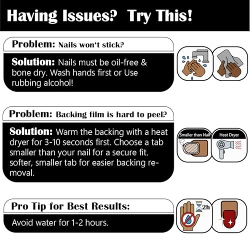 Adhesive Tabs for Press On Nails, Strong Hold & Non-Damaging Temporary Wear