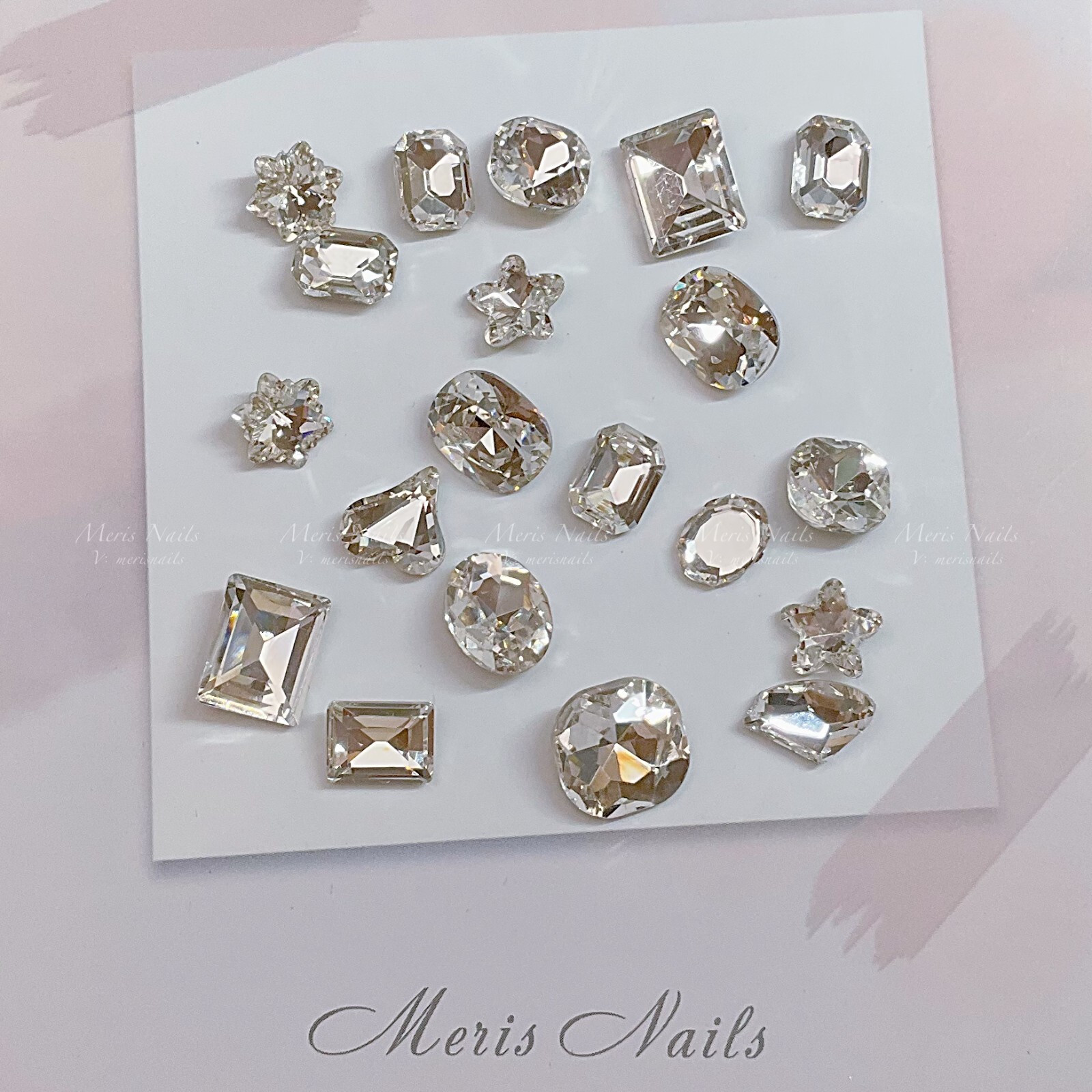 100PCS K9 Glass Crystal Pointed Back Rhinestone Nail Accessories DIY Decoration