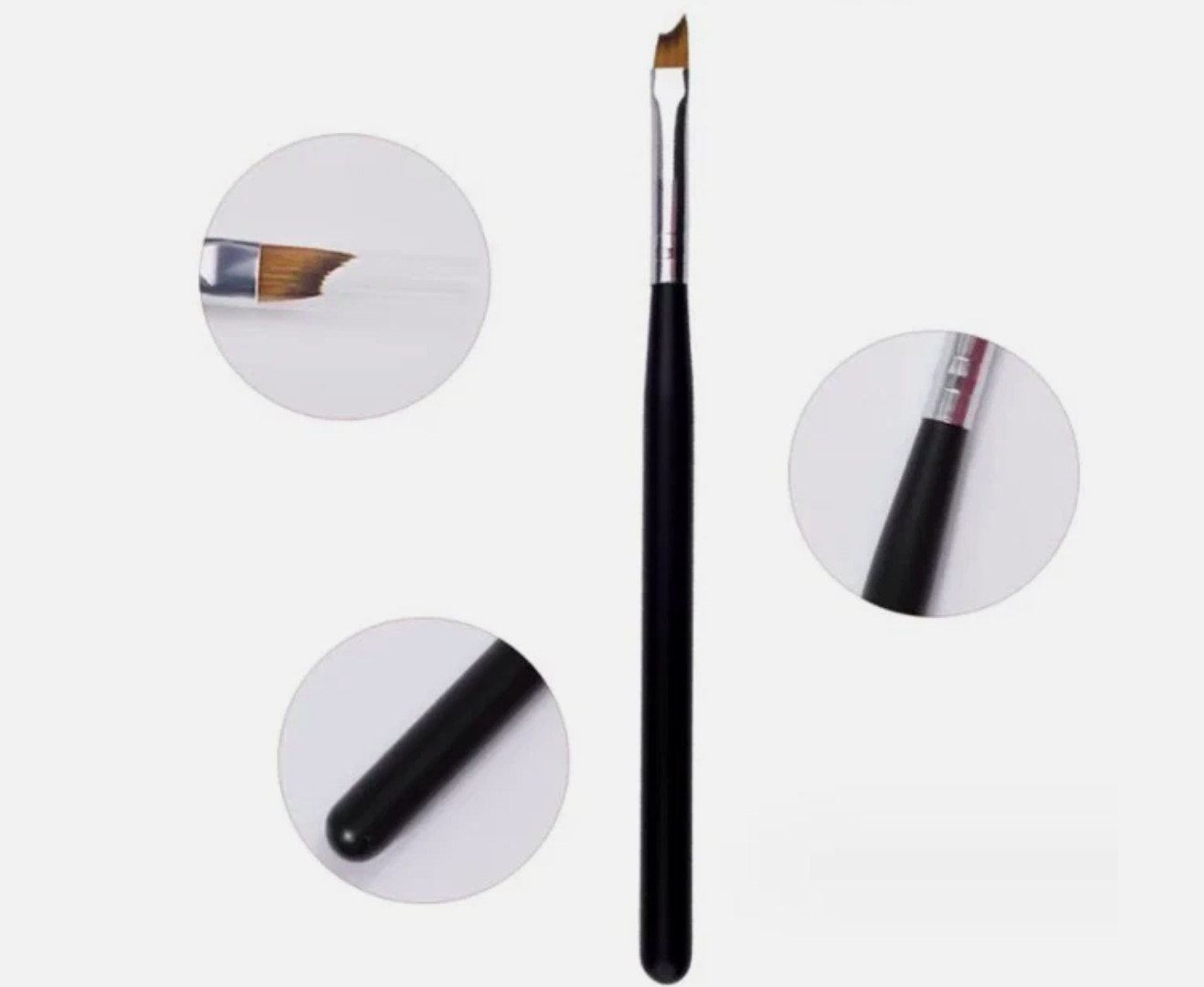 Drawing Brush Nail Art Tool Smile Half Moon Shape French Nail Painting UV Gel UK