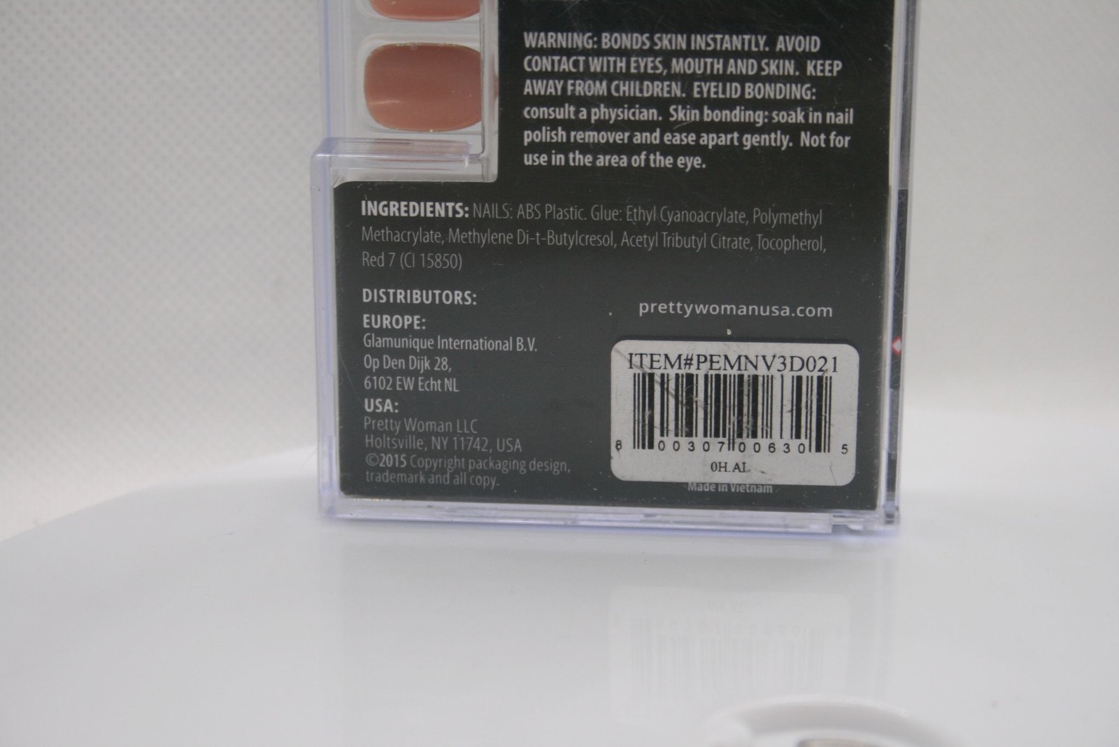Pretty Woman Faux Nails Womens 24 Press On Nails With Glue Blue Copper Accent