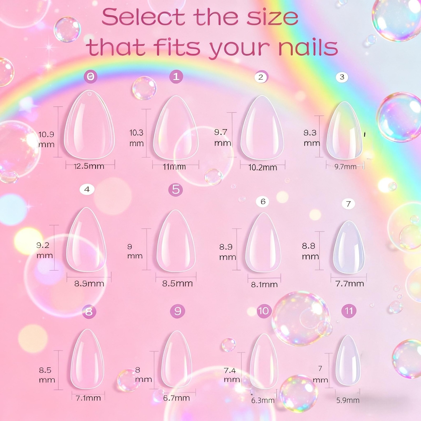 Extra Short Almond Kid Nail Tips,360Pcs Soft Gel Nail Tips Pre-Shaped Press O…