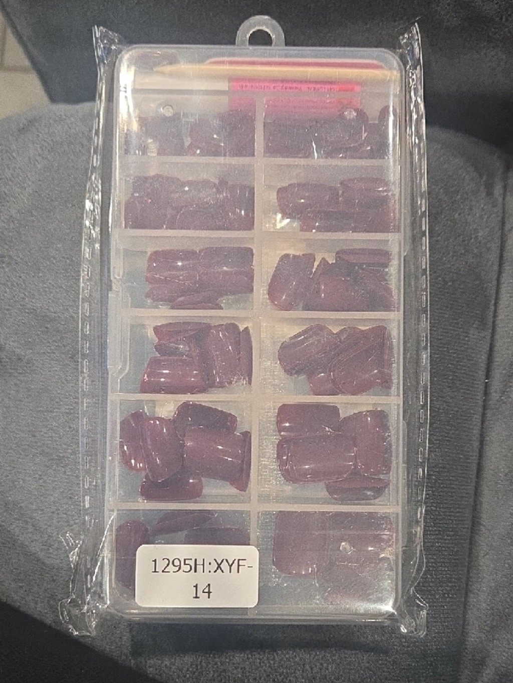 Wine Red Press On Nails