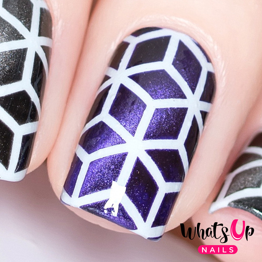 Rhombus Stencils for Nails, Nail Stickers, Nail Art, Nail Vinyls