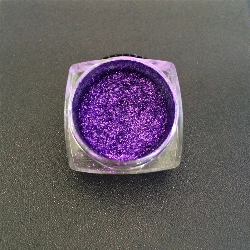 Purple Nail Mirror Powder Platinum Chrome Effect Shining Pigment Metallic UK
