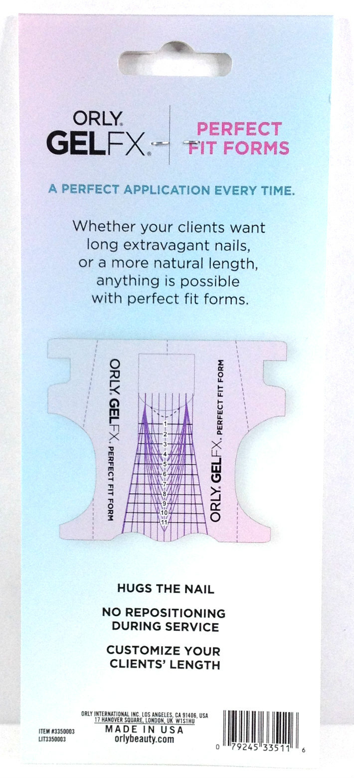 Orly GelFx Perfect Fit Forms – 22 Forms #3350003 – Choose Any Packs