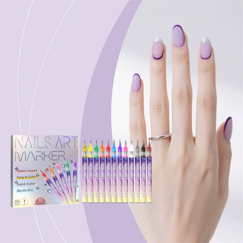 Nail Art Pens Markers Kit – for Girls Women Kids Beginners DIY Painting Nails