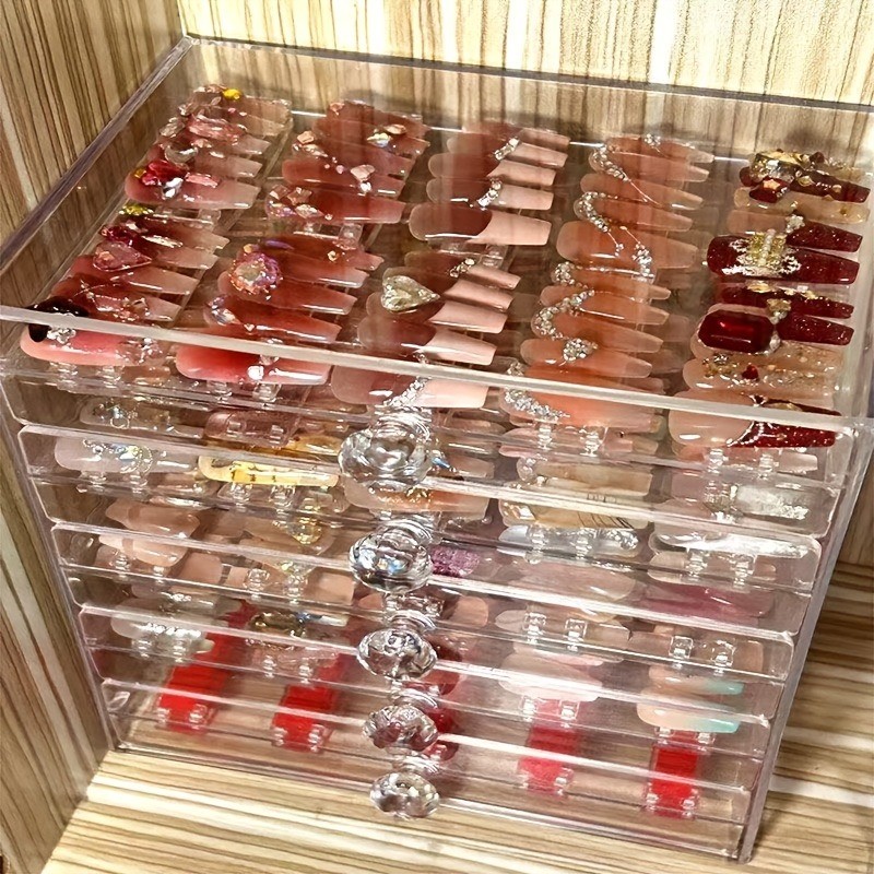 Random Nail Art -96 Pieces of Multi-color Removable Fake Nails in Various Styles