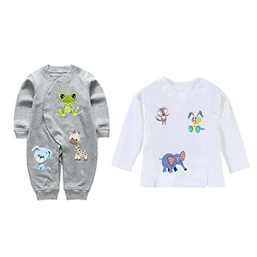 Heat Transfer Stickers – Iron on Appliques Cute Butterfly Dinosaur-1