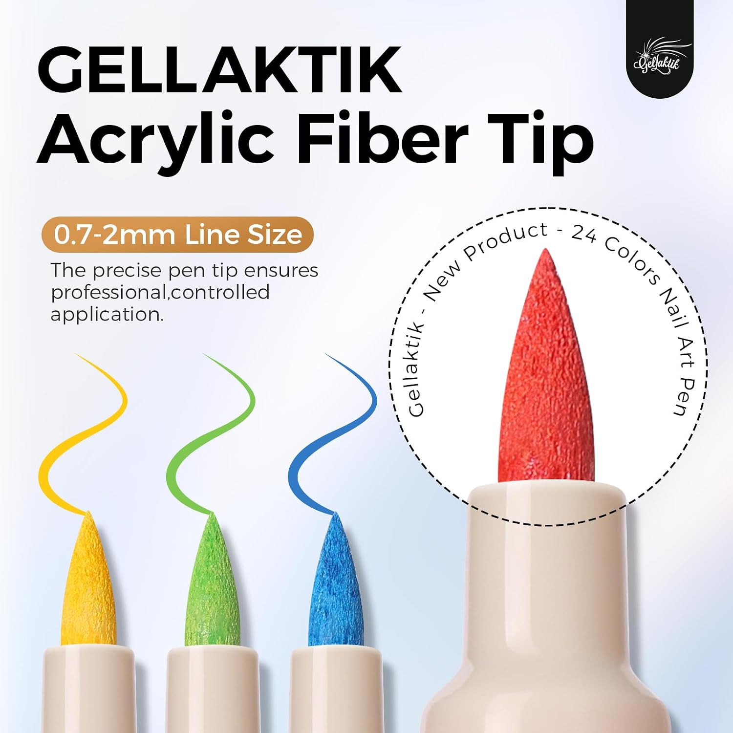 Nail Art Pens,24 Colors 0.7Mm 3D Nail Markerpens for Women | Quick-Dryings, Nail