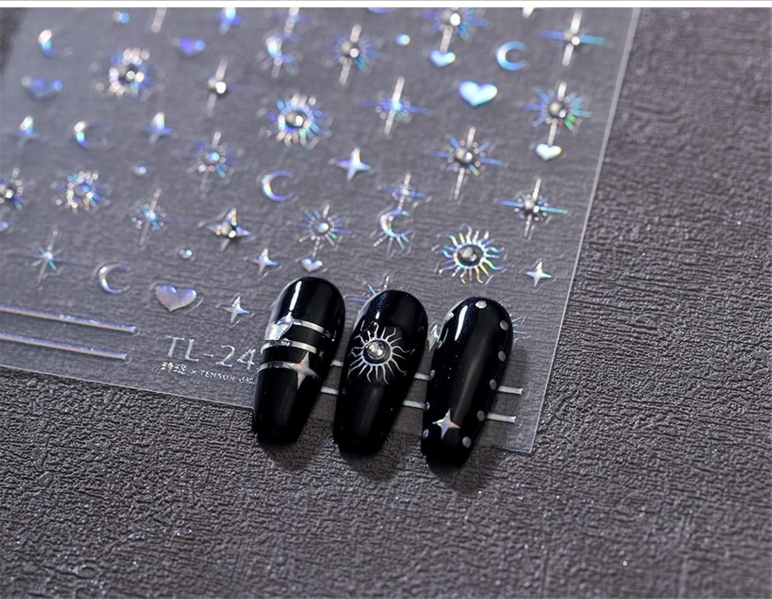 Self-Adhesive 5D Nail Stickers – Durable Rhinestone Designs for Women & Girls