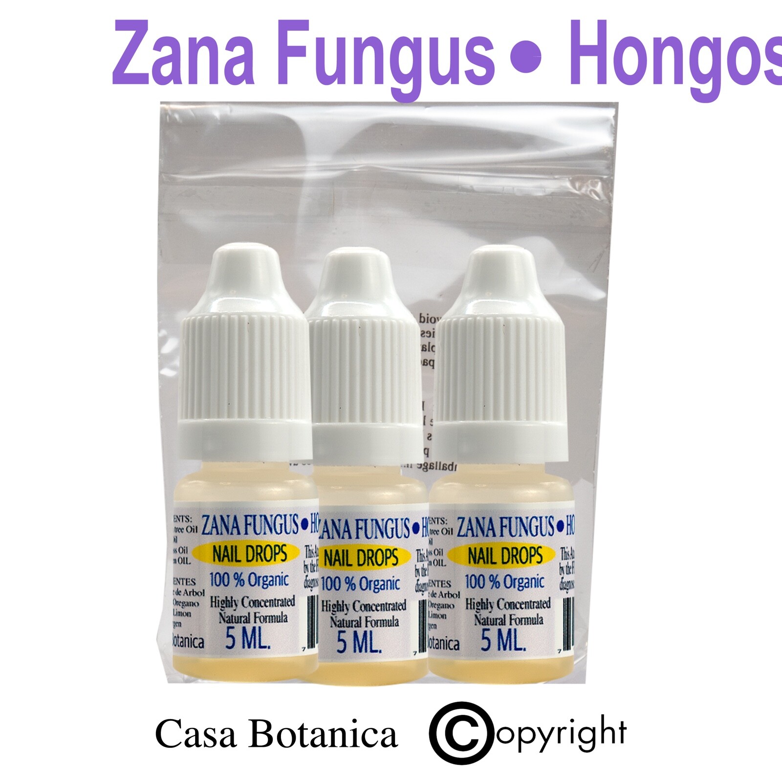 3pcs Zana Fungus NAIL / Zana Hongos Uñas