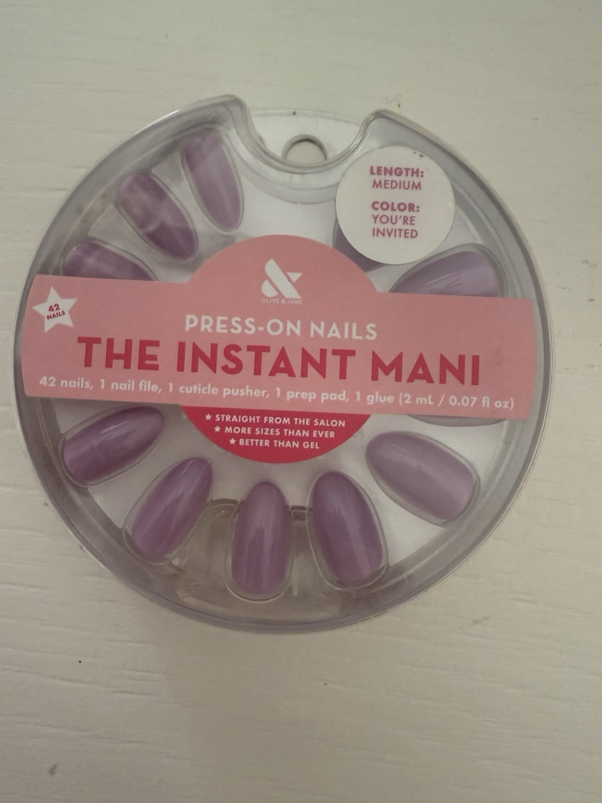 Olive and June The Instant Mani Press On Nails- Medium and Short Length NEW NEW