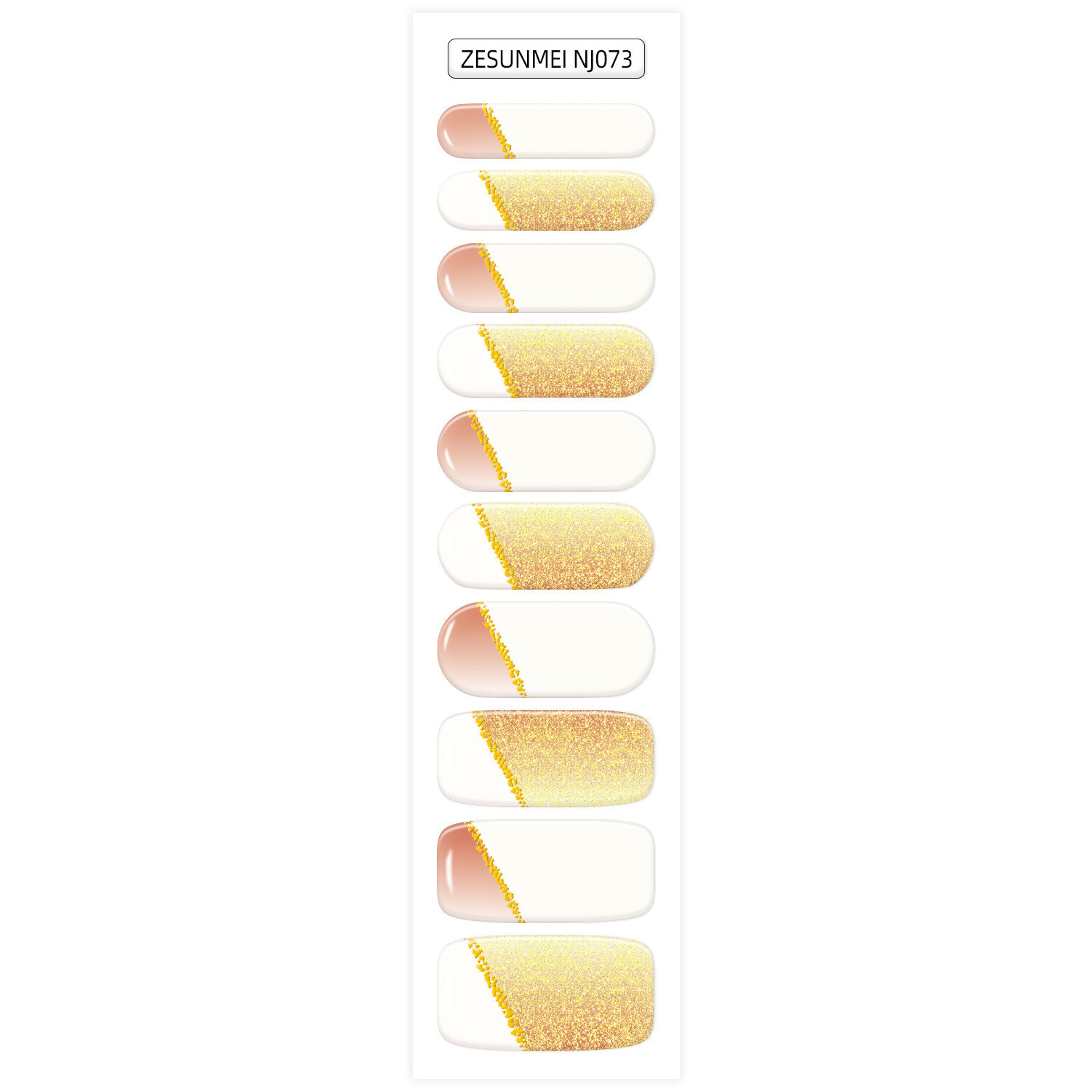3D Nail Art Stickers Self-Adhesive DIY Wrap Full Cover Bronzing Waterproof Stick