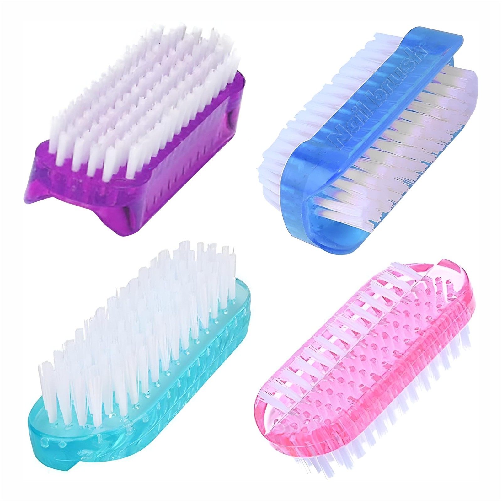 4 Pcs Nail brush Two Sided,Nail brush for cleaning fingernails Men Women,Nail…