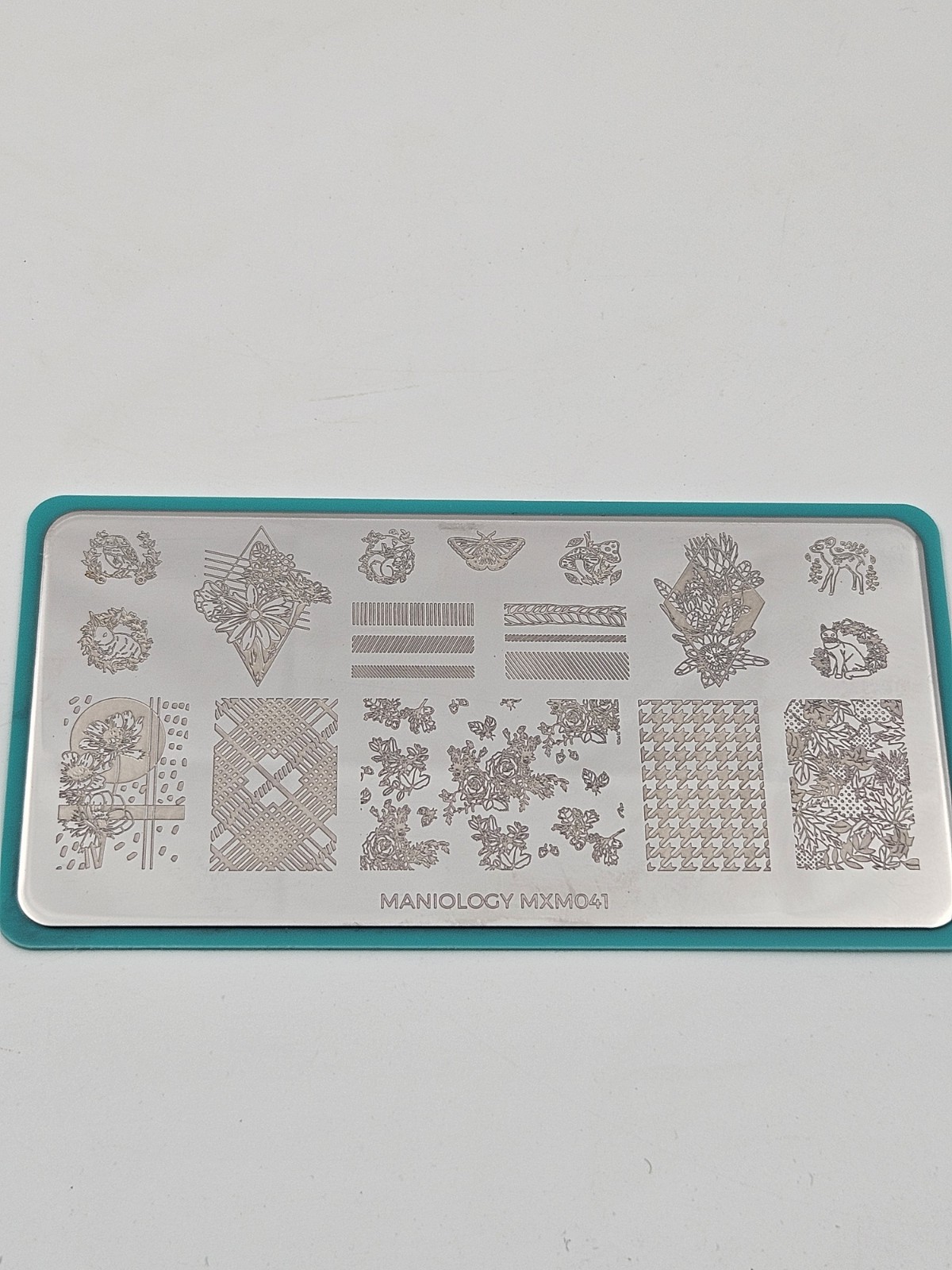 Maniology MXM041 Roses Cats Butterfly Rabbit Deer Party Nail Stamping Plates