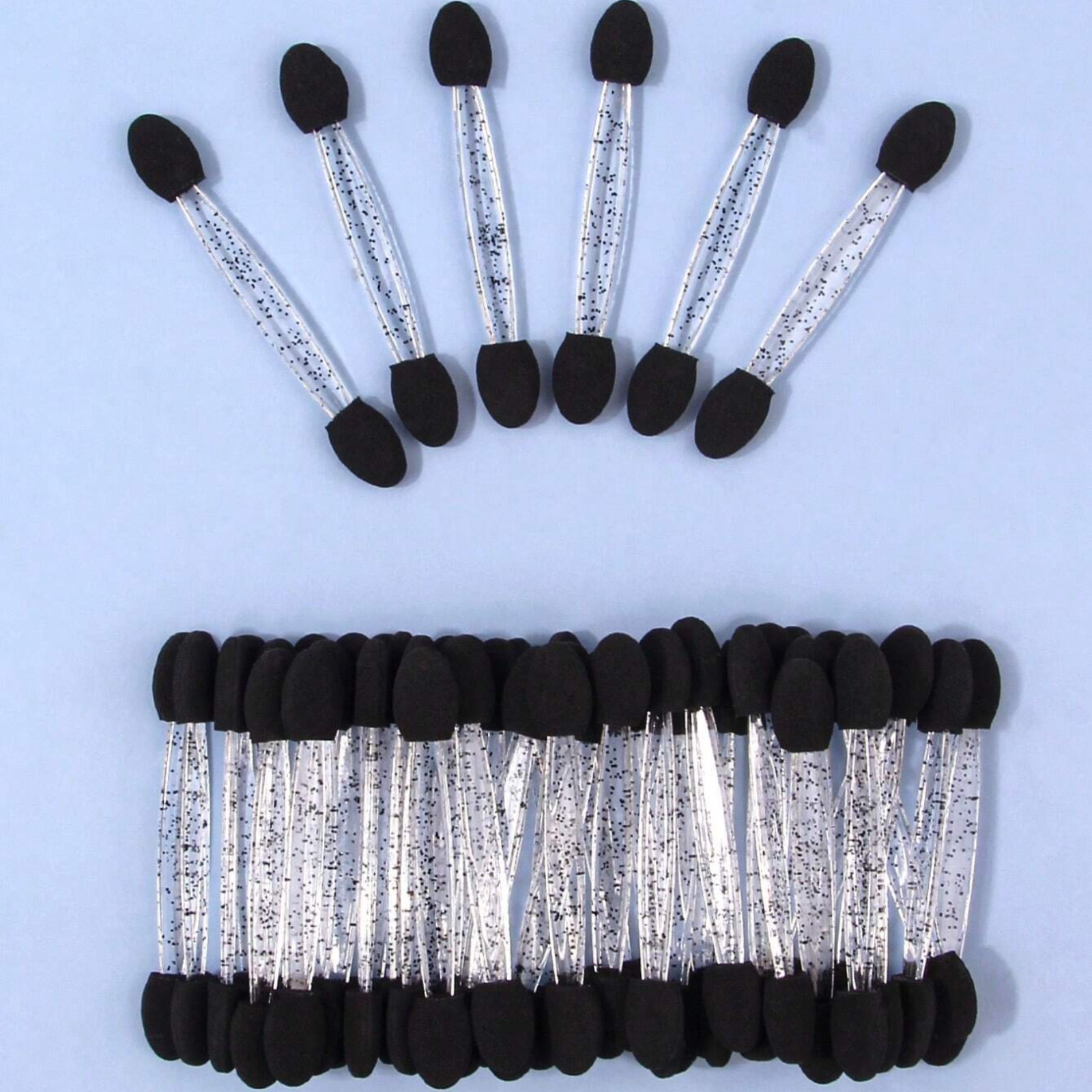 50pcs Sponge Brush Double-Ended for Gradient Nail Art with Handheld for Women
