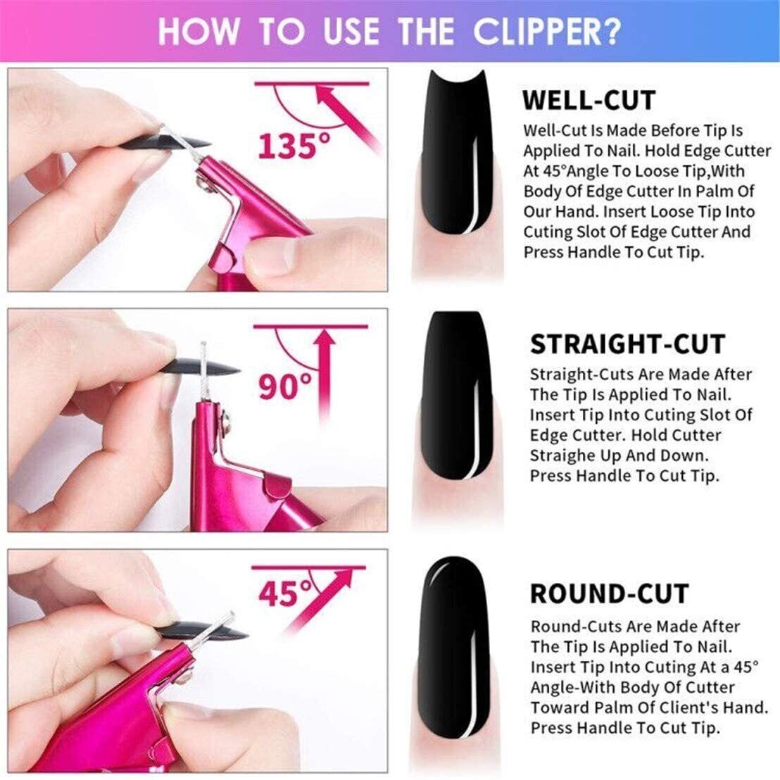 Nail Art Cutter UV Polish Gel Acrylic Tips Trimmer Clipper False Nails Clipper