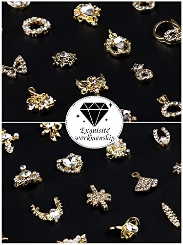 48 PCS 3D Nails Art Rhinestones Luxury Shiny Nail Diamonds 48Pcs/Bag