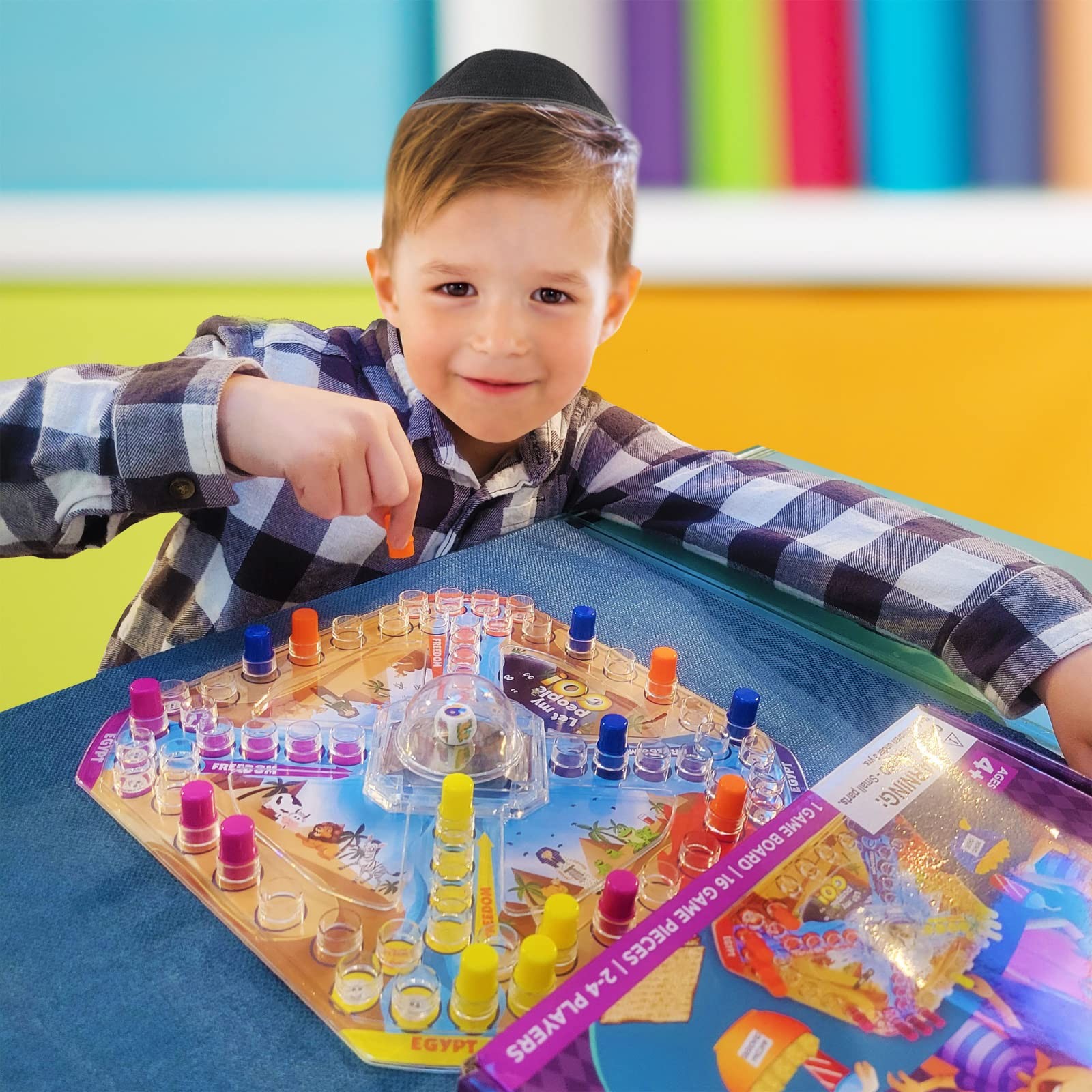 Rite Lite Let My People Go! Jewish Board Game Judaica Gifts for Medium, White