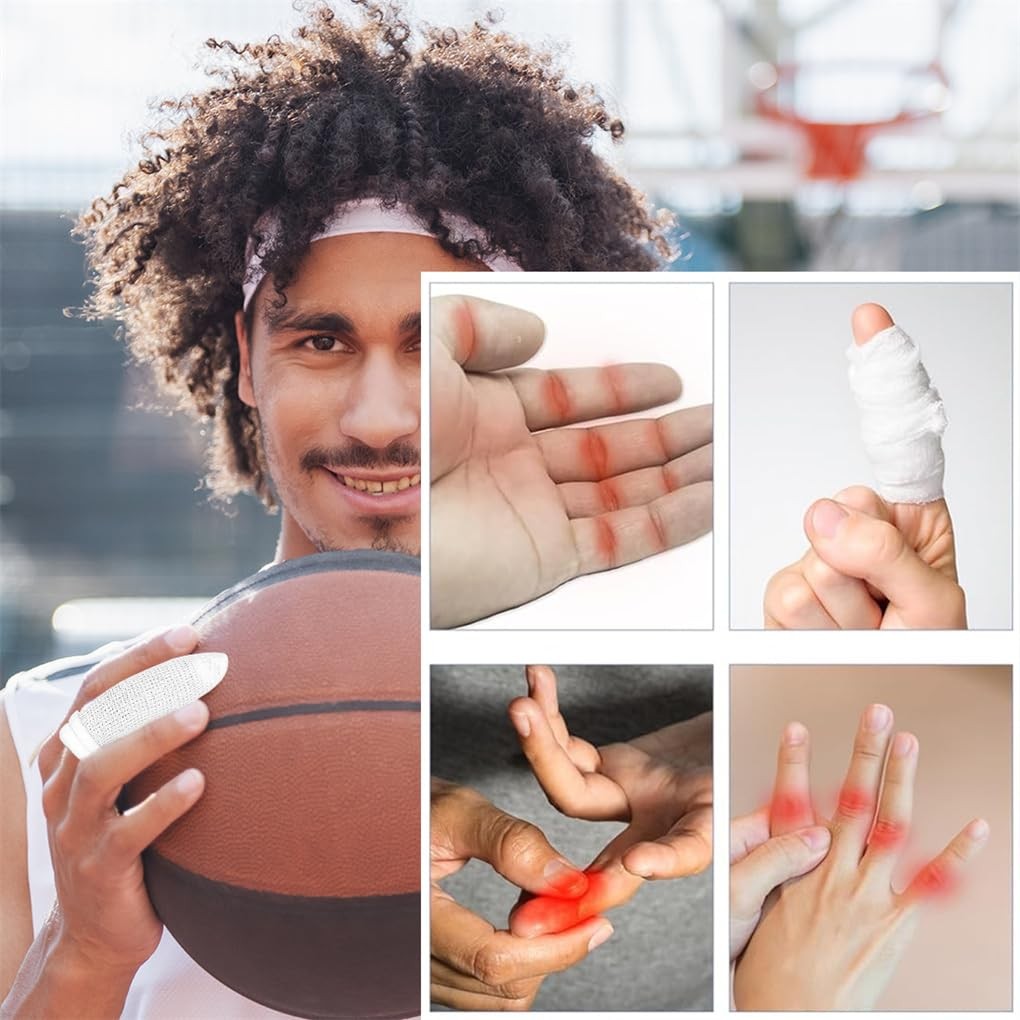 pcs White Cotton Finger Bandages Tubular Finger Cots for Work Kitchen
