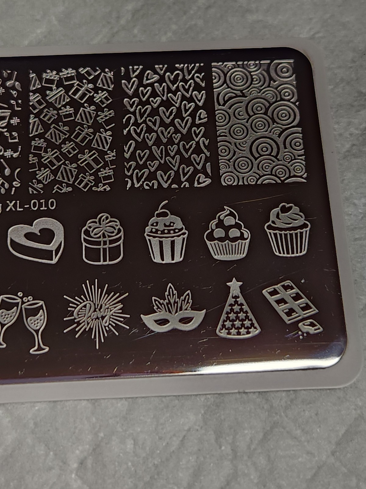 BeautyBigBang Nail Stamping Plate XL-010 Party, Celebration