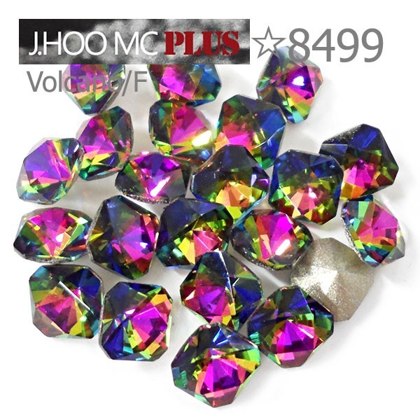 J.HOO Crystal 8499 Kaleidoscope Square V-Cut Fancy 6mm Nail Art (10pcs)