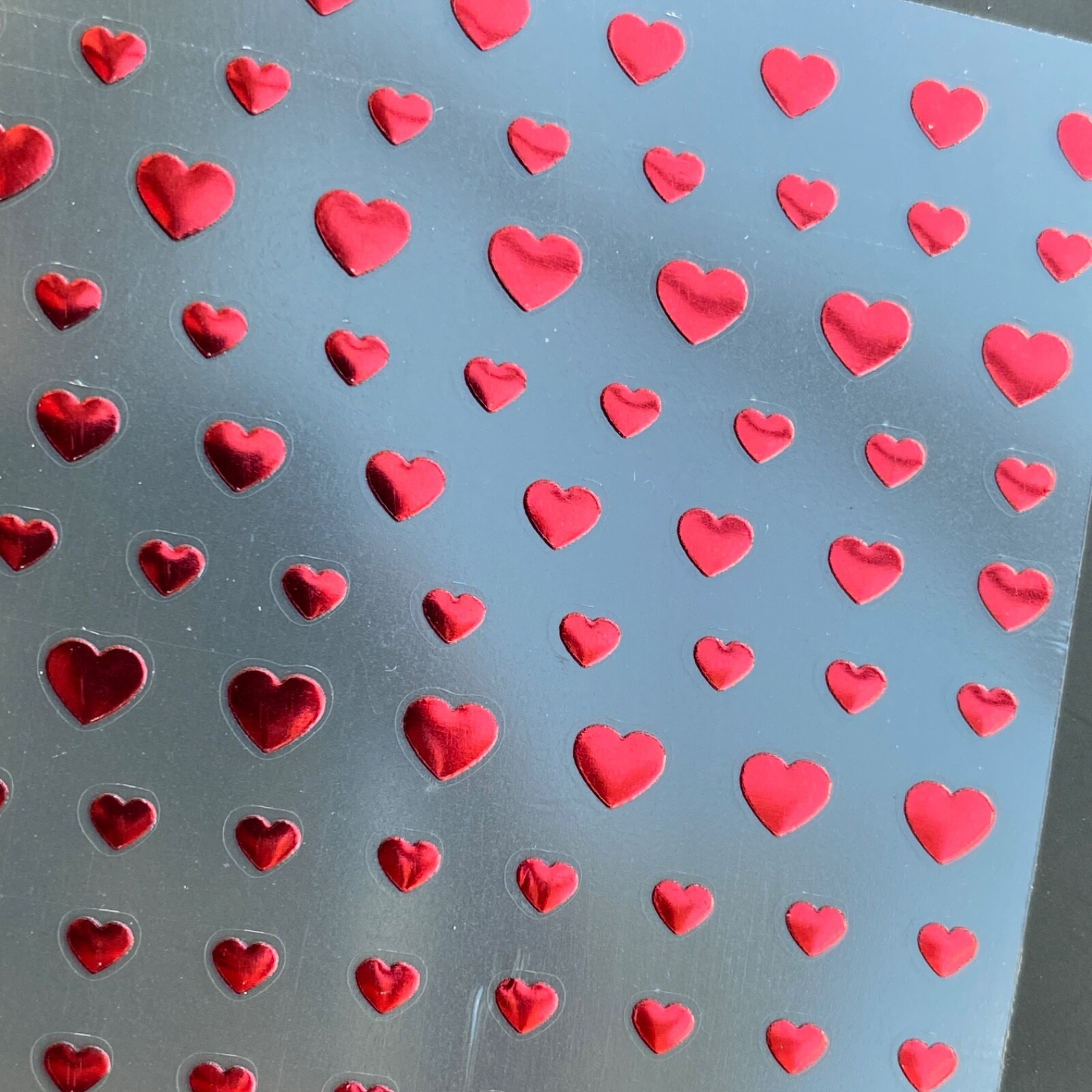 Red Heart 3D Nail Art Stickers Shiny Love DIY Decals High Quality Unique Gifts
