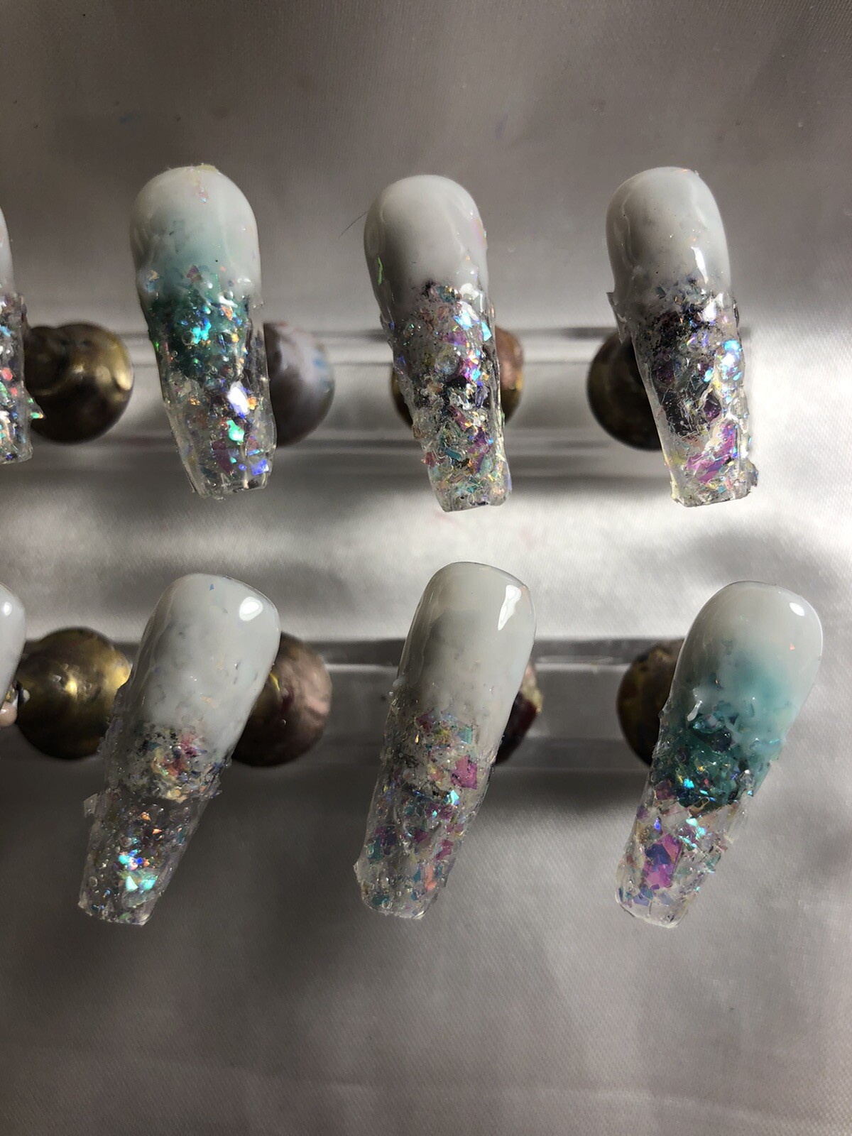 Z NAILZ! Gorgeous set of Handmade Z CLAWZ! Custom Alligator Press On Nails