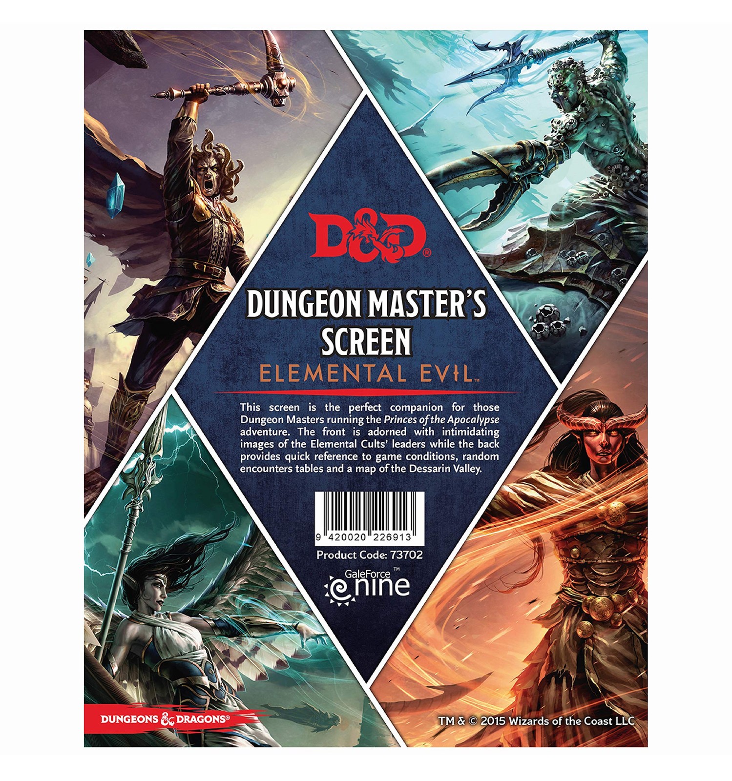 Gale Force Nine Dungeons & Dragons – 22″ x 8.5″ x 0.1cm, Multicoloured