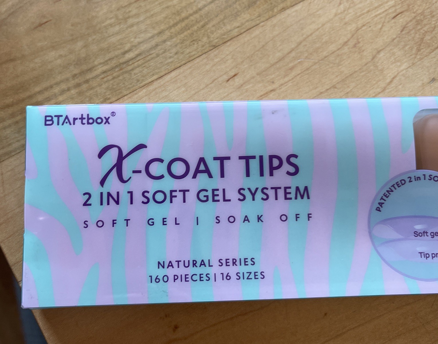 BTArtbox NAILS X-Coat Tip 160Pcs/16size Soft Gel/soak Off New In Box