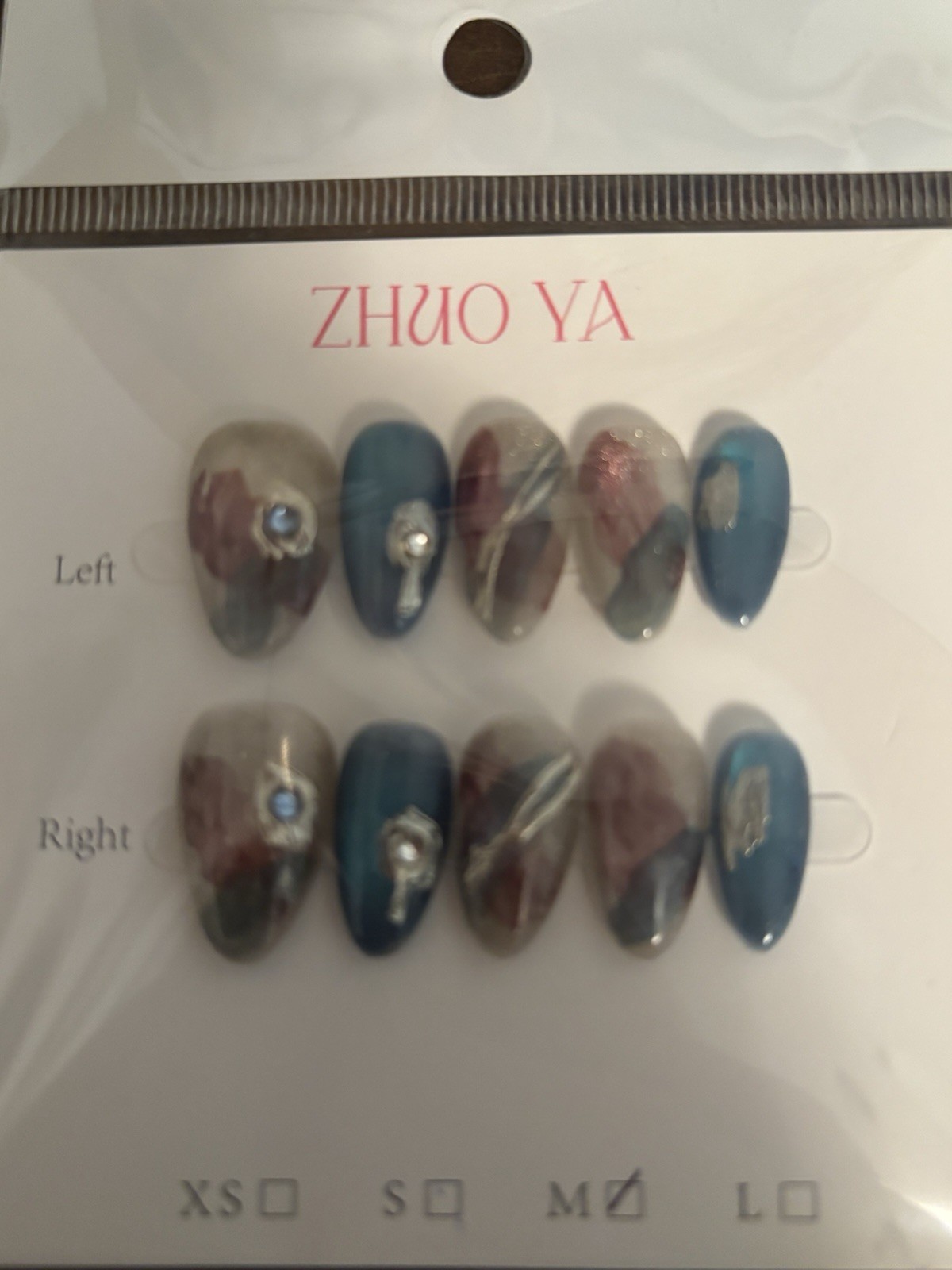 Homemade Almond Shaped Size Medium Press On Nails Lot