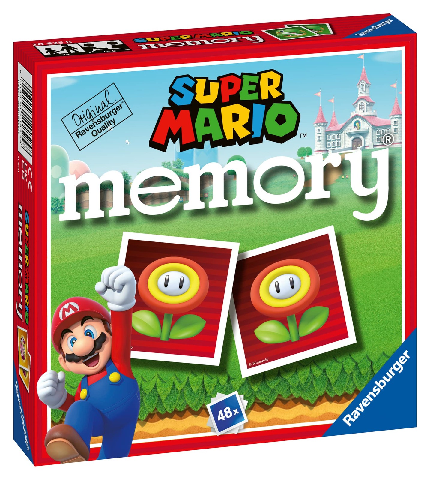 Ravensburger – Memory Super Mario, Board 10 cm x 10 x 3 cm, Multi-coloured