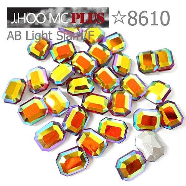 J.HOO Crystal 8610 Octagon V-Cut Fancy Rhinestones 10×8mm Nail Art (6pcs)