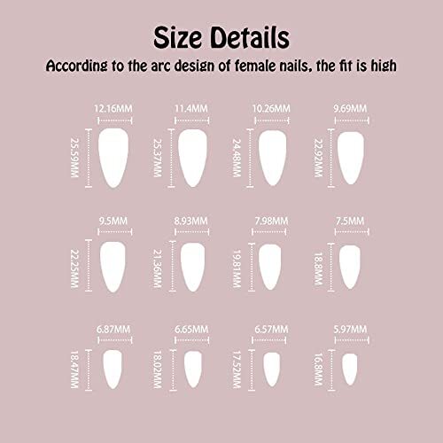 French Tip Press on Nails Short Oval Pink Fake Nails with Glitter Gold Design
