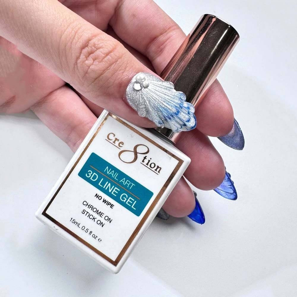 Cre8tion Nail Art 3D Line Gel 0.5oz – Clear item# 1101-1334
